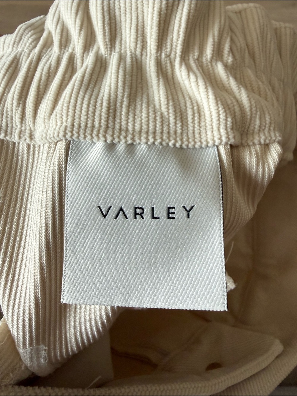 Varley Cream Birch Rocio Needlecord Wide Leg Pants - Medium - Picture 7 of 10